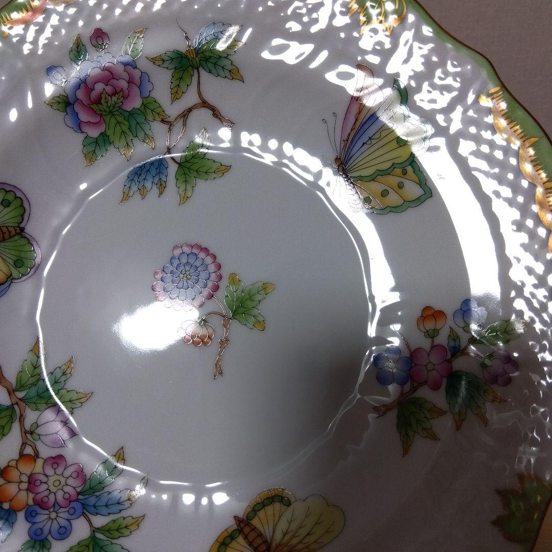 HEREND ヘレンド ヴィクトリアブーケ 18.7cm プレート 2枚　ペア