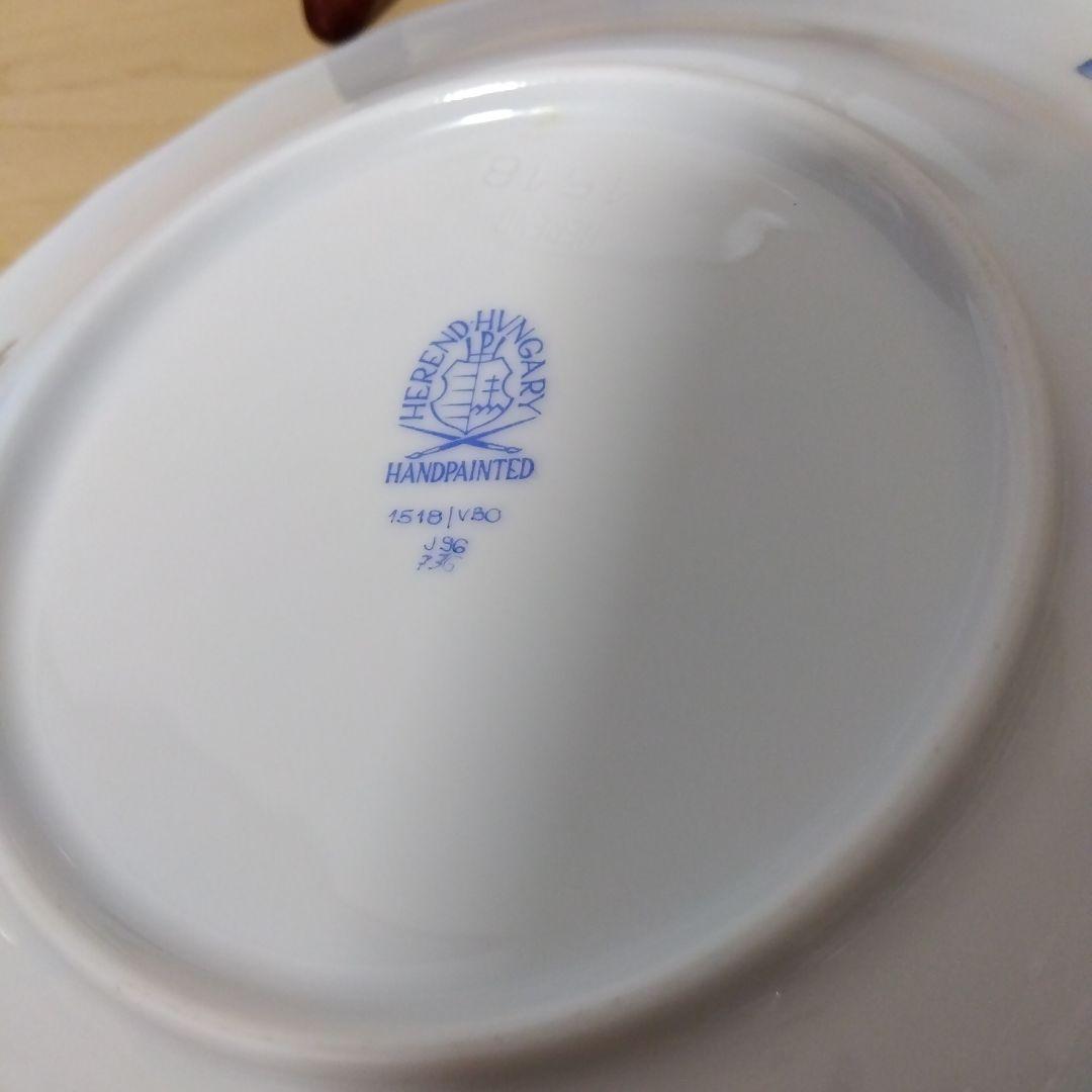 HEREND ヘレンド ヴィクトリアブーケ 18.7cm プレート 2枚　ペア