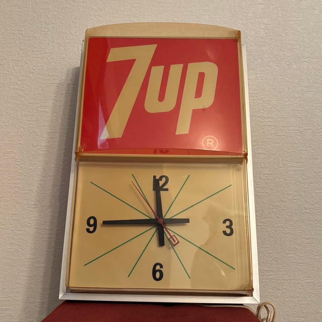 【7up セブンアップ】ヴィンテージ時計　動作確認済
