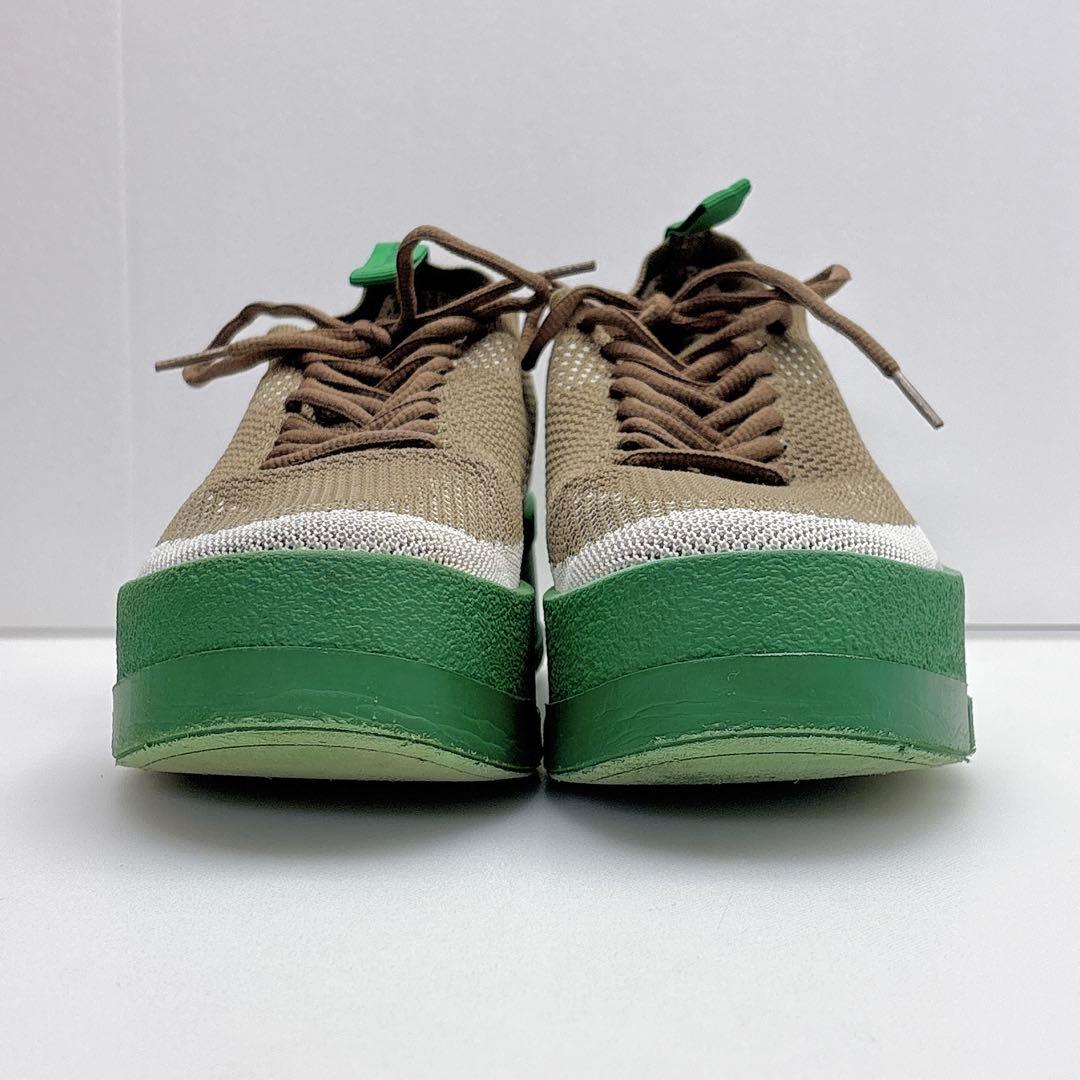 入手困難★　ミキオサカベ　厚底スニーカー　flip　グリーンソール　２５ｃｍ