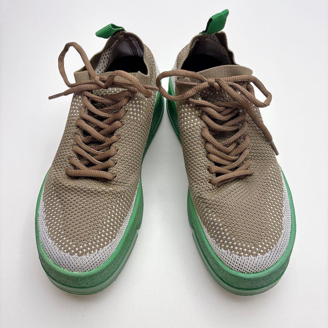 入手困難★　ミキオサカベ　厚底スニーカー　flip　グリーンソール　２５ｃｍ