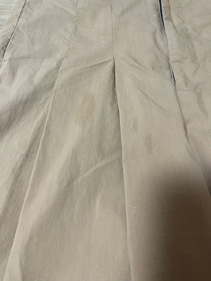 シンヤコズカ　ワイドパンツ　ベージュ