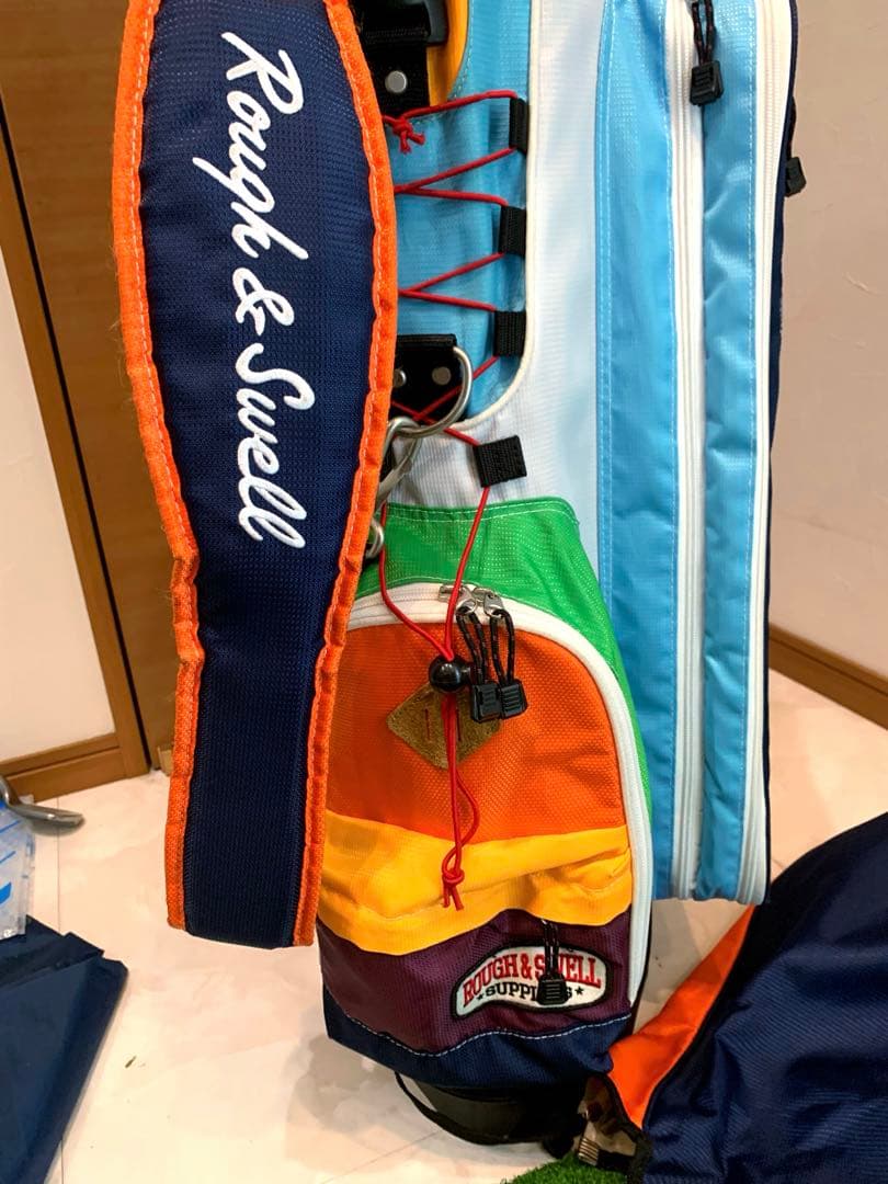 美品　rough&swell ラフアンドスウェル　マルチカラー　キャディバッグ
