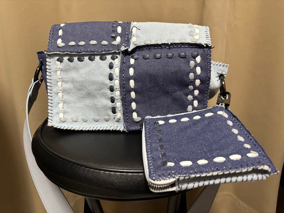 jumin puech ジャマンピュエッシュ ショルダーバッグ デニム素材