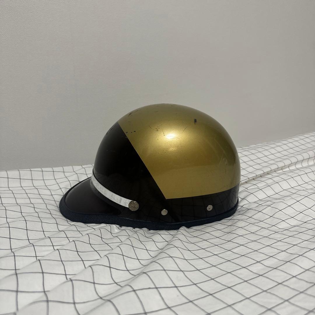 【はーちゃん】ビンテージヘルメット　マックホール ポリスヘルメット