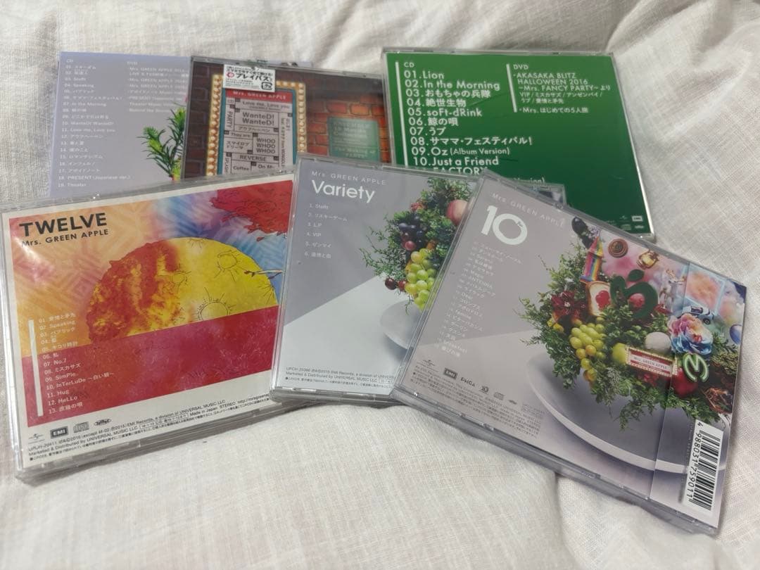 Mrs. GREEN APPLE CDまとめ売り バラ売り済あります