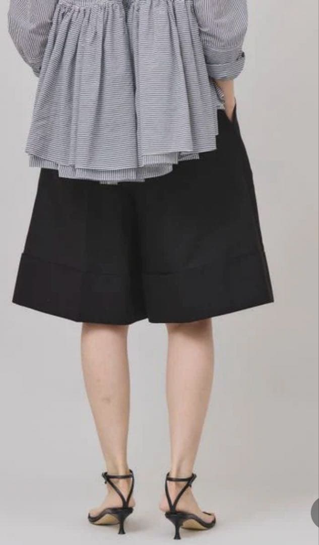 コットンニーレングスワイドパンツ