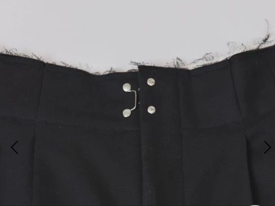 コットンニーレングスワイドパンツ