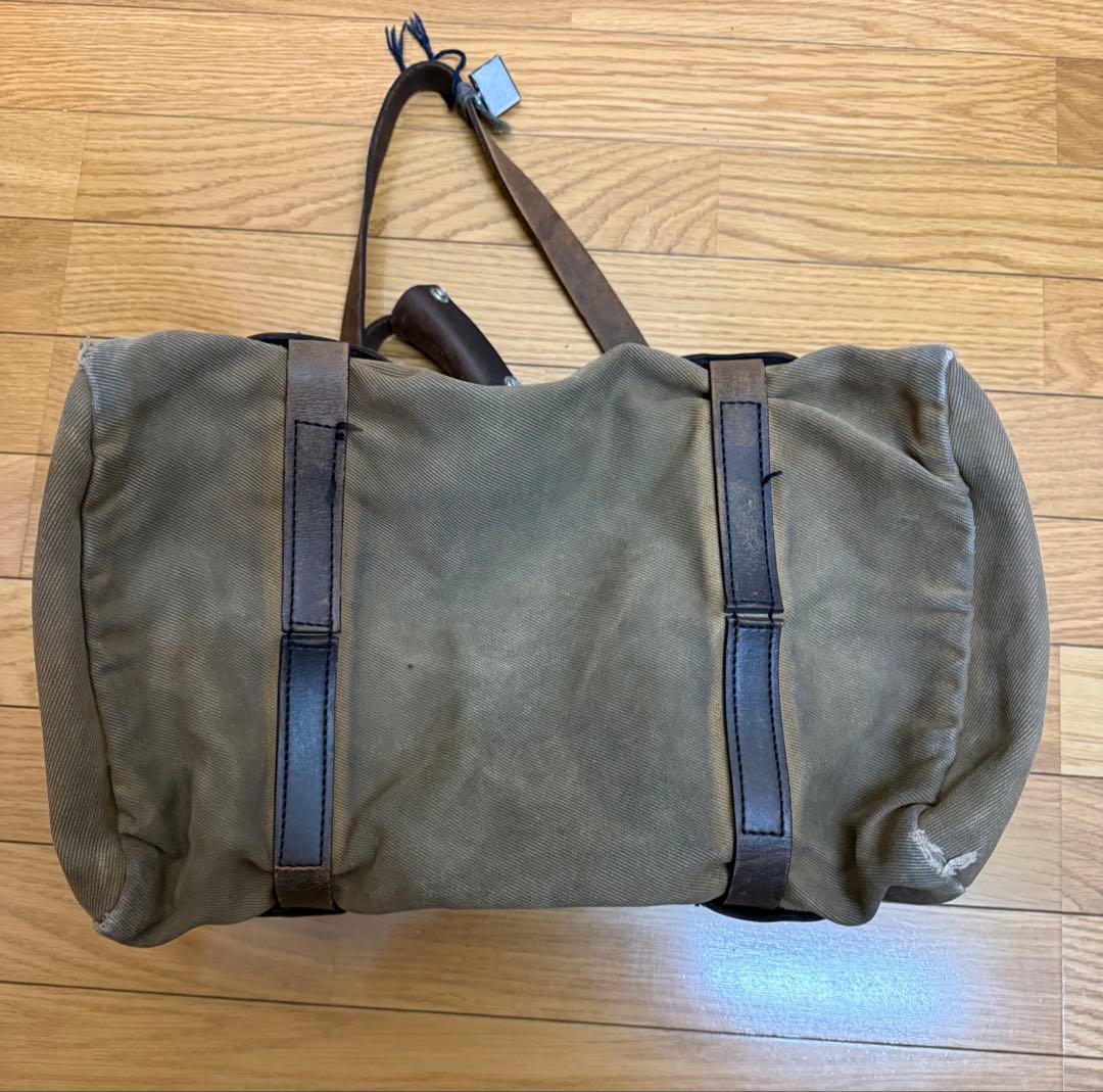 フィルソンブラウンキャンバスボストンバッグ