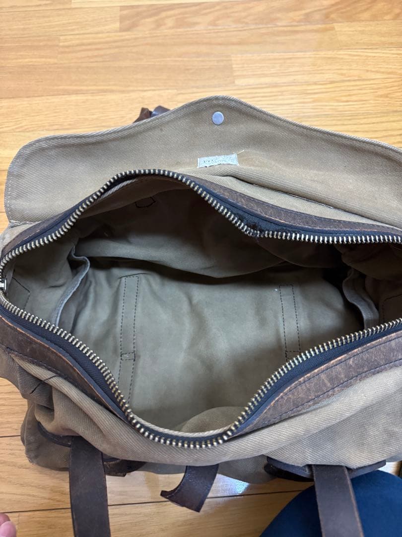 フィルソンブラウンキャンバスボストンバッグ