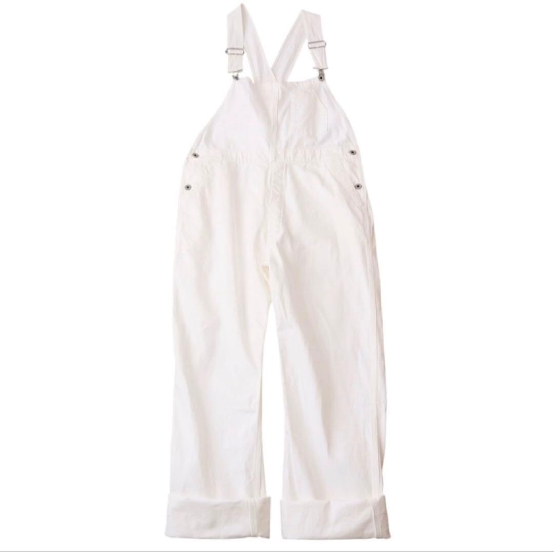 LENO 真っ白可愛いホワイトデニムサロペットオーバーオール　サイズ3