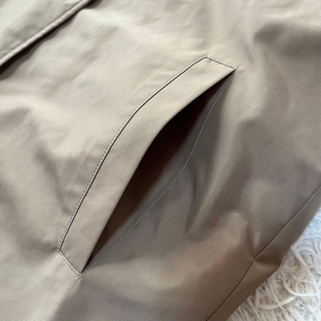 【新品未使用】レリアン　裏地花柄　中わた入り　ステンカラー　ハーフコート