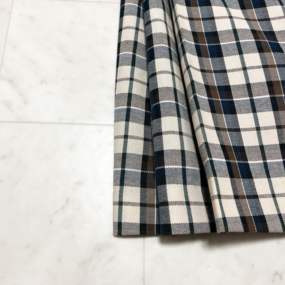 ロイスクレヨン ジレ ワンピース ベルト チェック 金ボタン ダブル