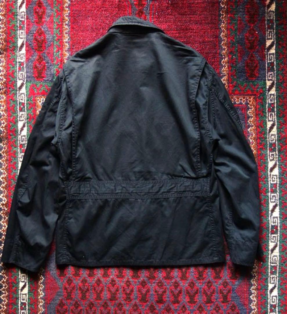 ANATOMICA ミリタリージャケット S シャツジャケット ネイビー 日本製