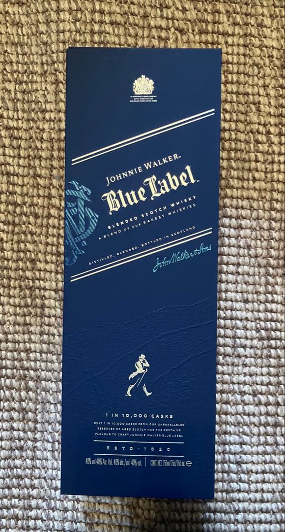 箱付き　ジョニーウォーカー　ブルーラベル　1000ml