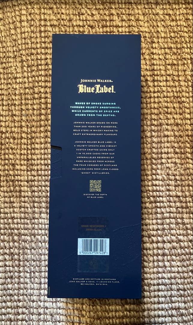 箱付き　ジョニーウォーカー　ブルーラベル　1000ml