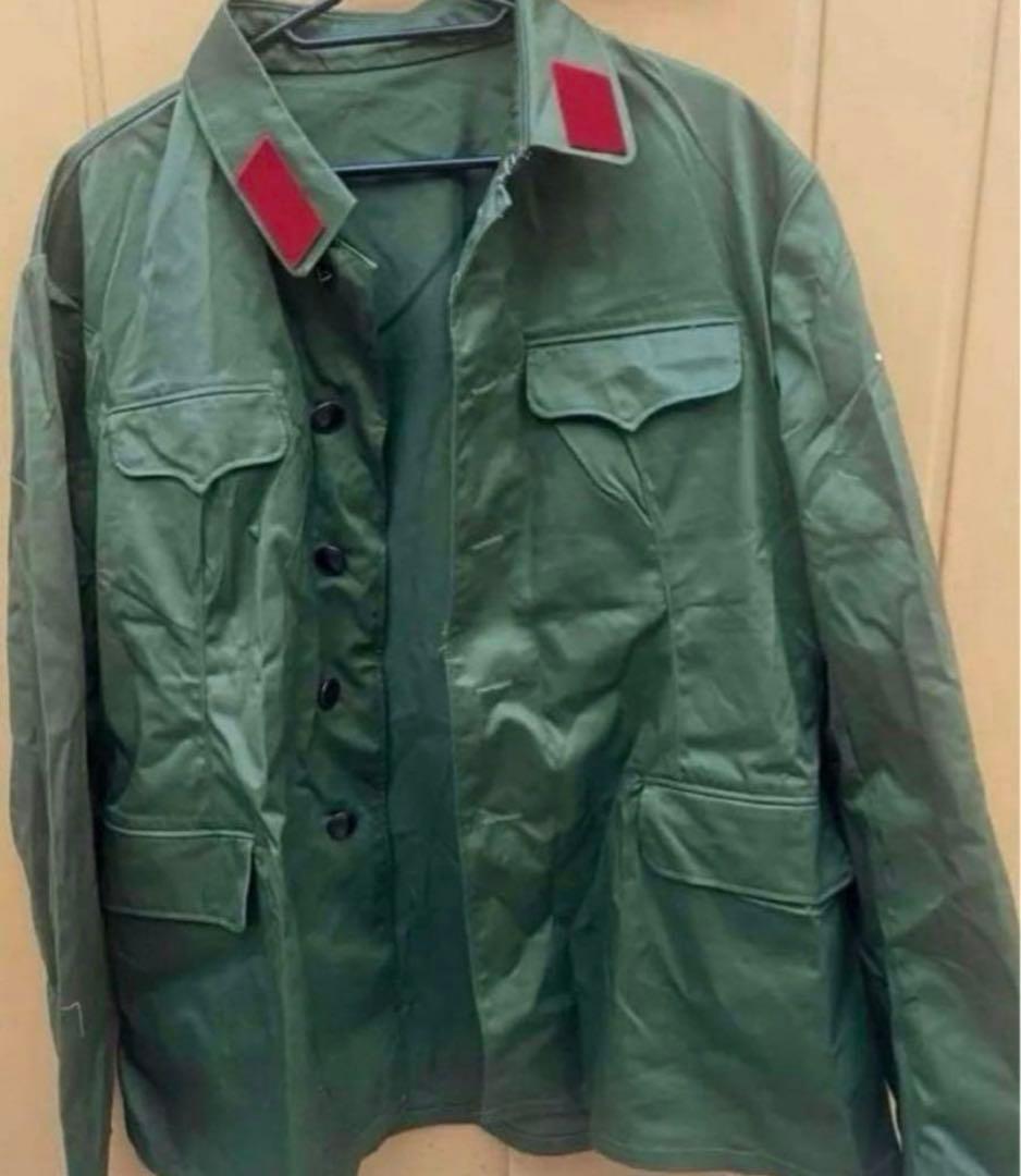 新品官給本物ベトナム戦争65式中国人民解放軍戦闘服上下帽子人民鞄セット