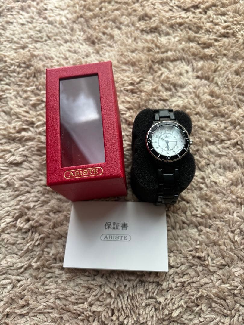 ゆみちゃんさま専用　JAL機内販売限定！ABISTE 腕時計 黒