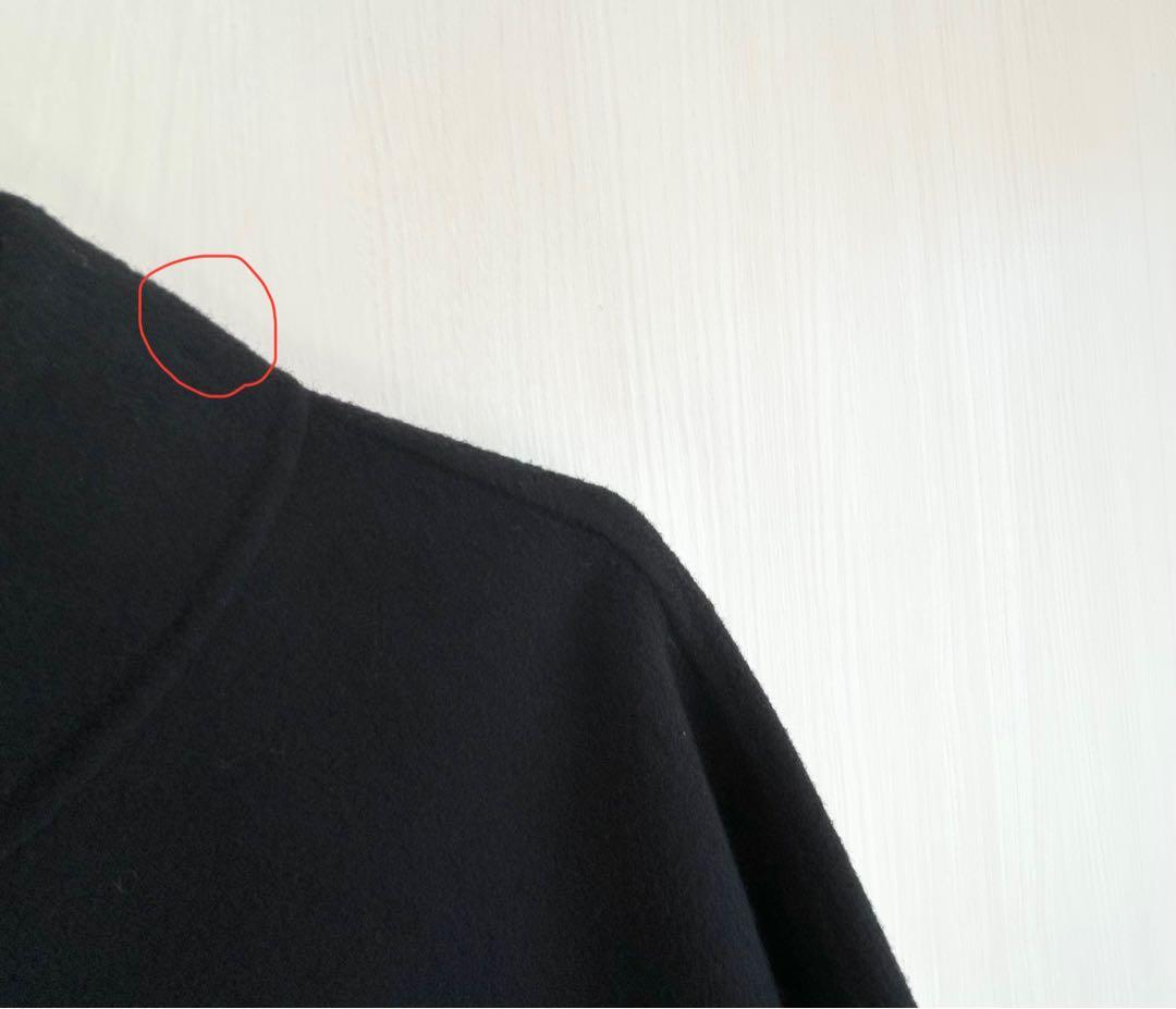 M-premier BLACK メタルパーツミドルポンチョ 定価9.9万