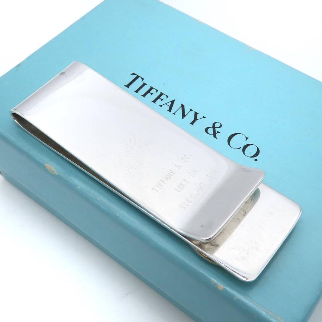 ティファニー ゴールド シルバー コンビ マネー クリップ K18 HA347