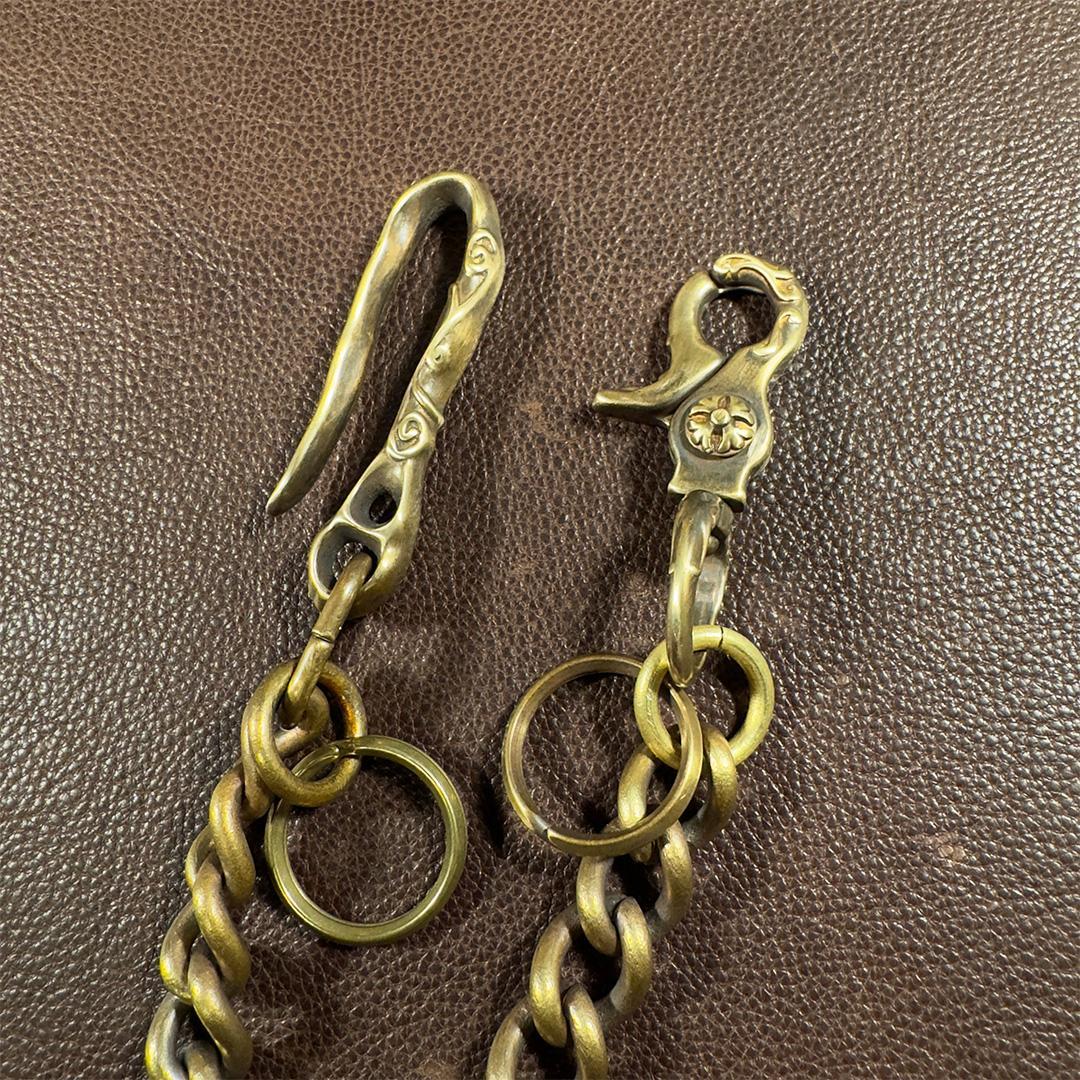 ヴィンテージ感漂う喜平ウォレットチェーン｜エイジング加工済み｜WC-KBE-55