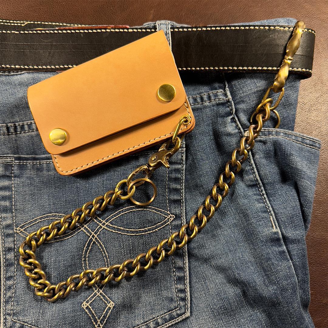 ヴィンテージ感漂う喜平ウォレットチェーン｜エイジング加工済み｜WC-KBE-55