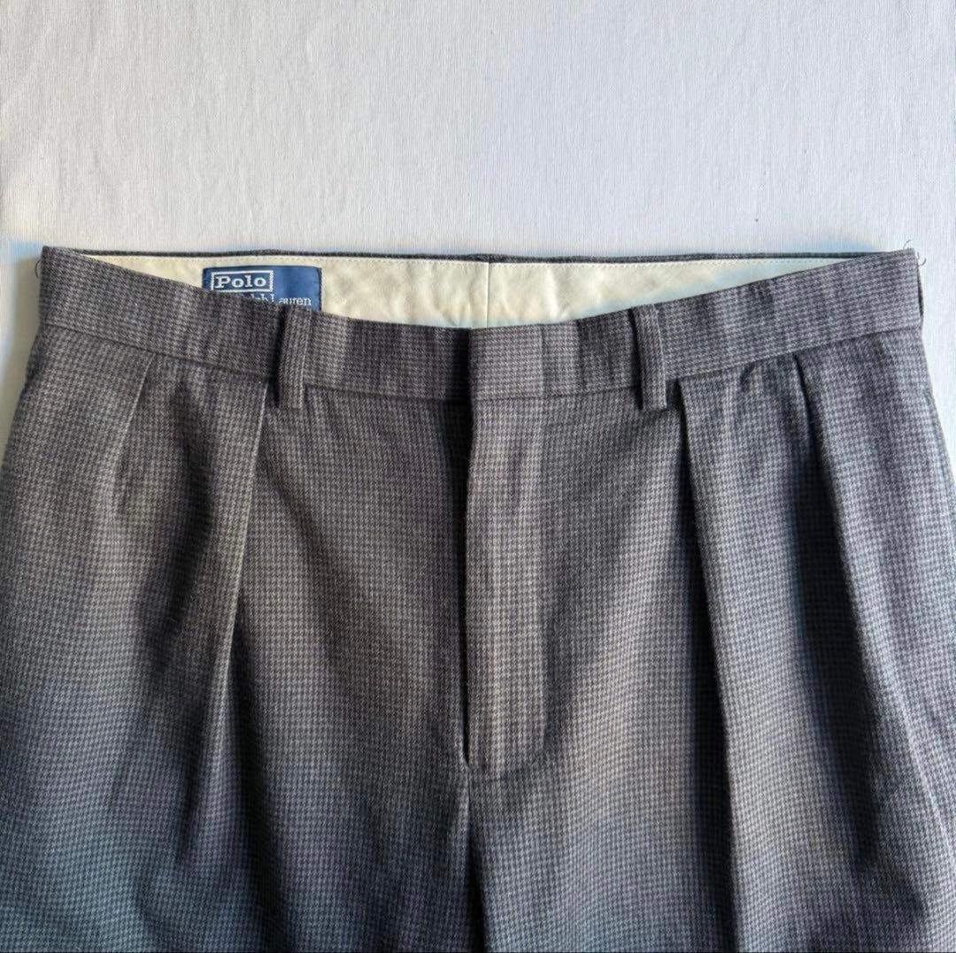 パンツ 90s Polo Ralph Lauren houndstooth slacks