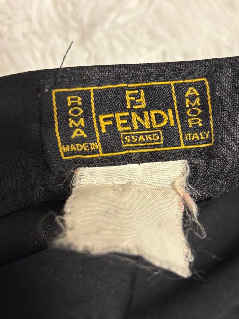 フェンディ ズッカ カジュアル パンツ FF 総柄 ブラック