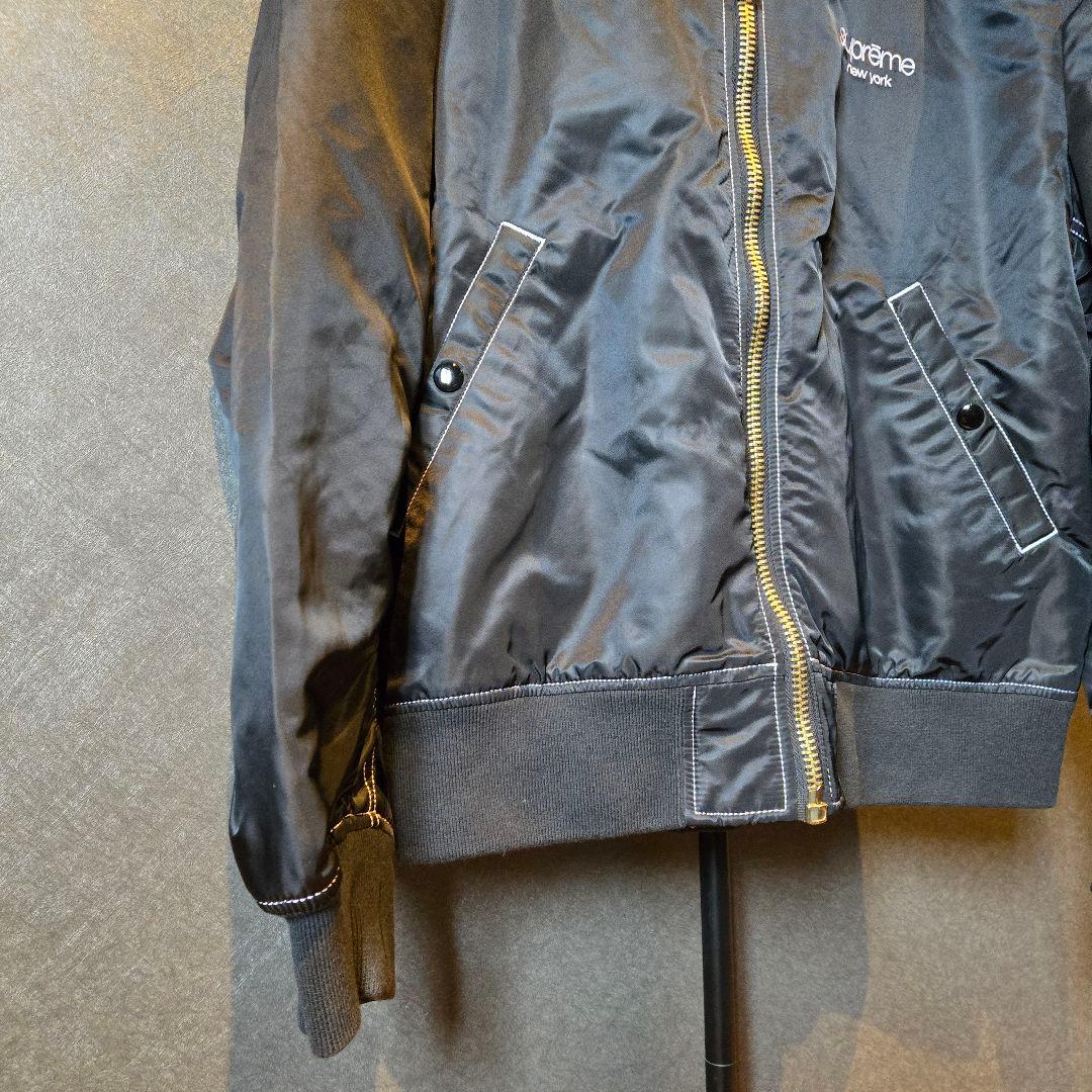 美品　Supreme シュプリーム　リバーシブル　MA-1　ジャケット　ゼブラ