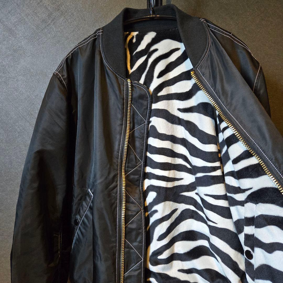 美品　Supreme シュプリーム　リバーシブル　MA-1　ジャケット　ゼブラ