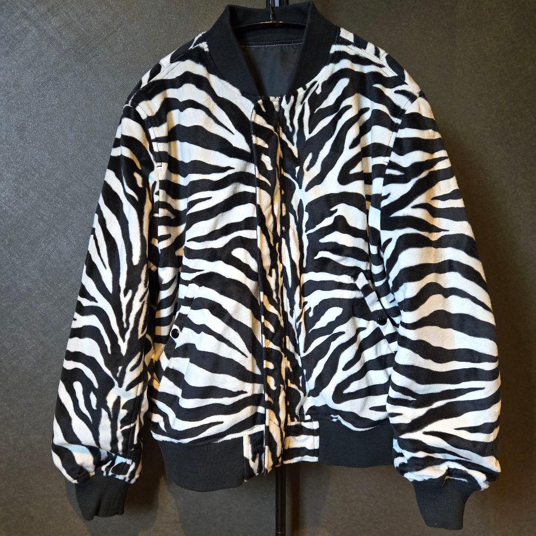 美品　Supreme シュプリーム　リバーシブル　MA-1　ジャケット　ゼブラ