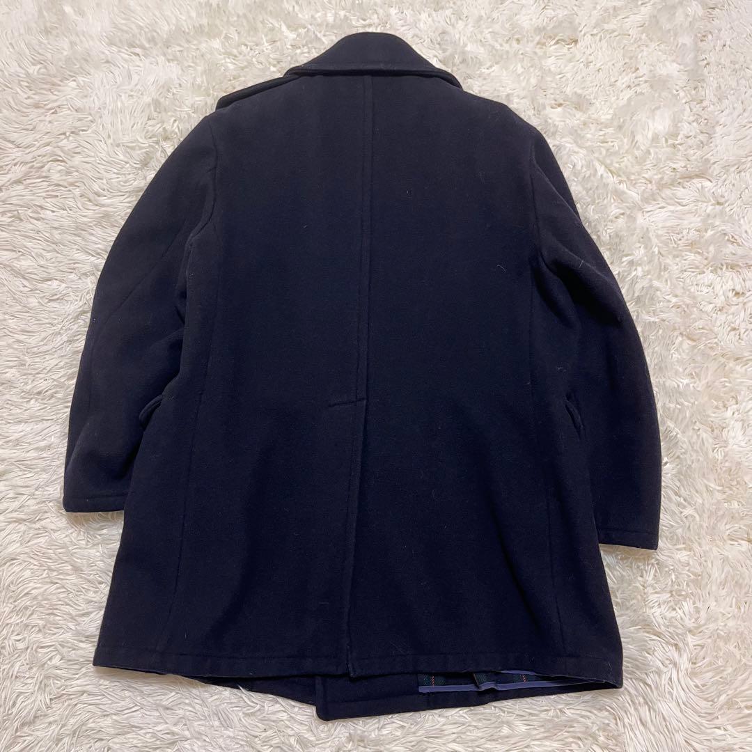 希少　ブルックスブラザーズ　ピーコート　80’s　チェック　キルティング　くるみ