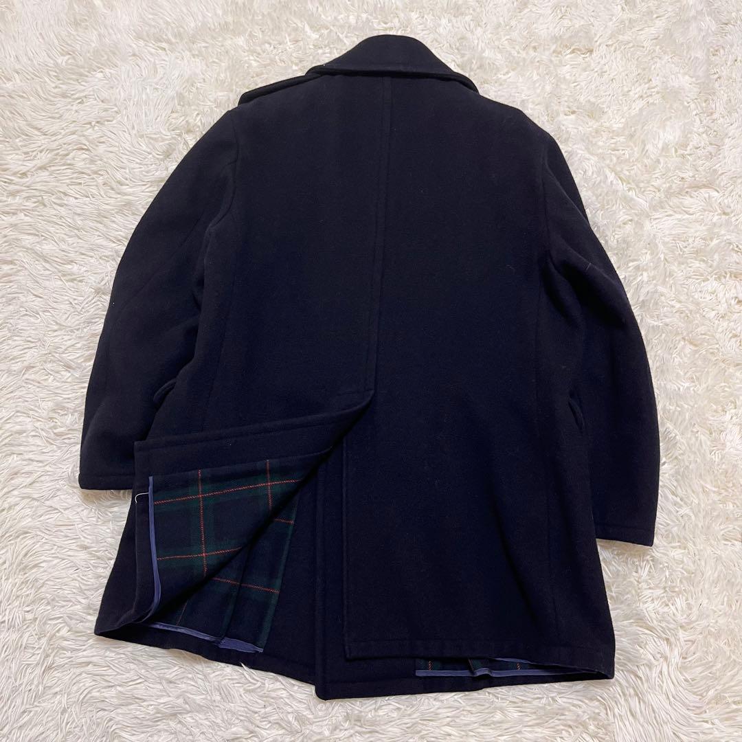 希少　ブルックスブラザーズ　ピーコート　80’s　チェック　キルティング　くるみ
