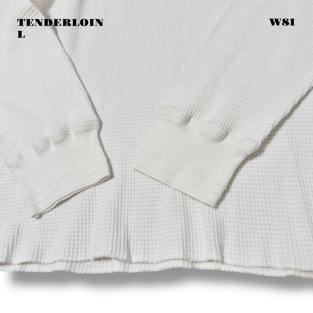 希少品！ TENDERLOIN サーマル ロンT 長袖 Tシャツ ホワイト白 L