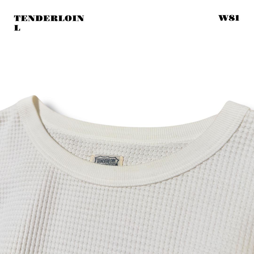 希少品！ TENDERLOIN サーマル ロンT 長袖 Tシャツ ホワイト白 L