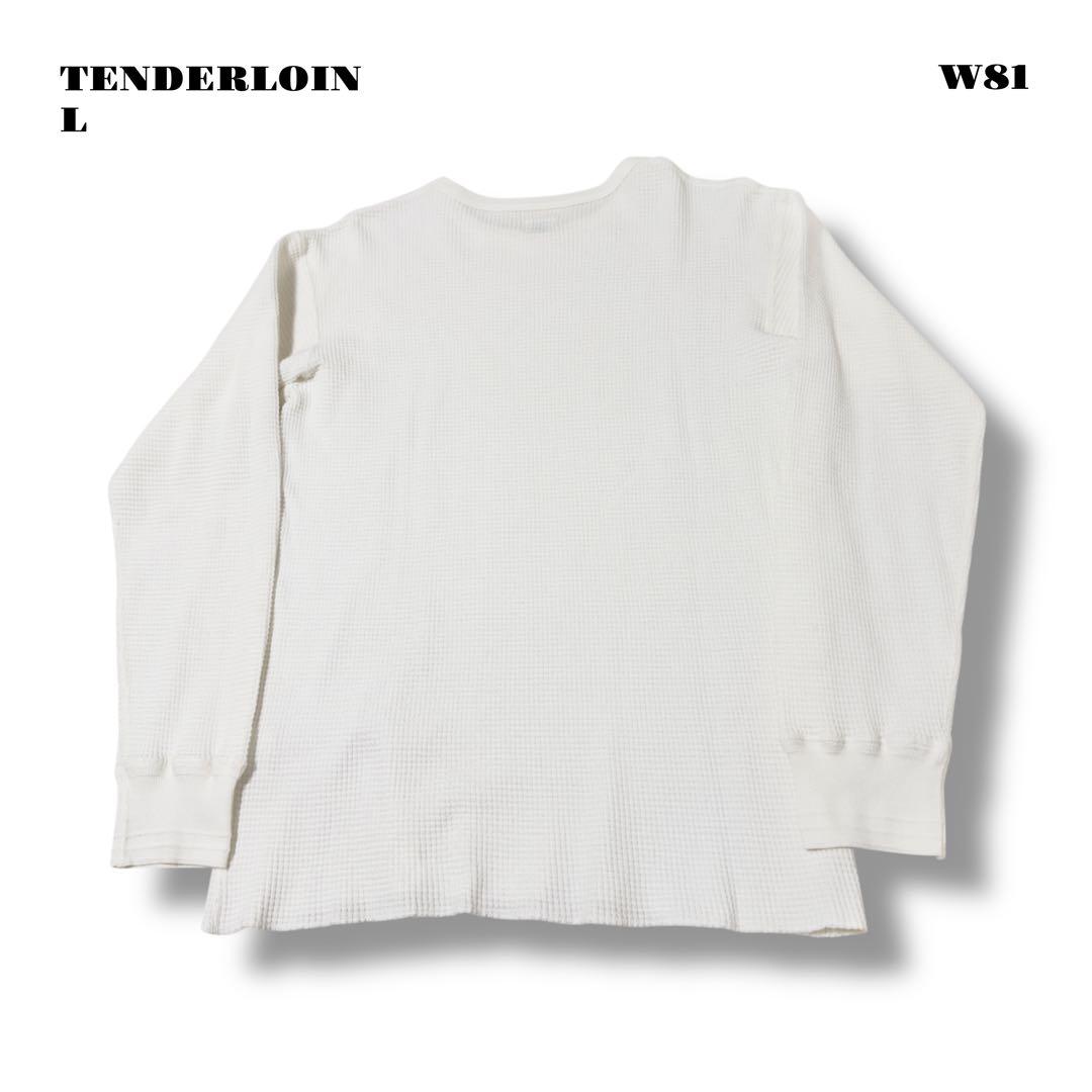 希少品！ TENDERLOIN サーマル ロンT 長袖 Tシャツ ホワイト白 L
