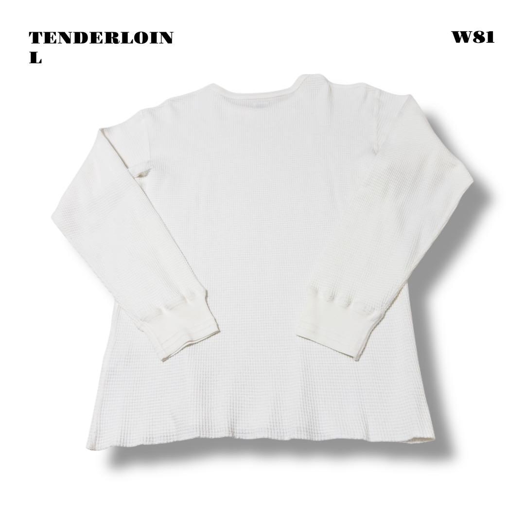 希少品！ TENDERLOIN サーマル ロンT 長袖 Tシャツ ホワイト白 L