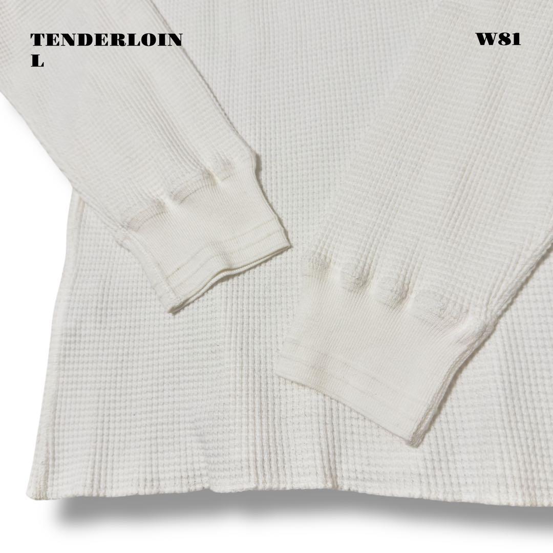 希少品！ TENDERLOIN サーマル ロンT 長袖 Tシャツ ホワイト白 L