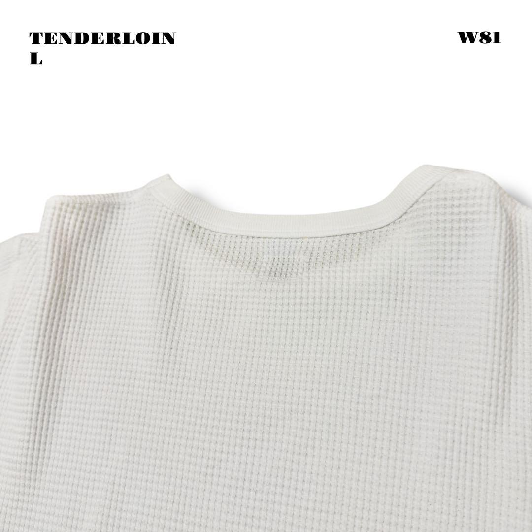希少品！ TENDERLOIN サーマル ロンT 長袖 Tシャツ ホワイト白 L