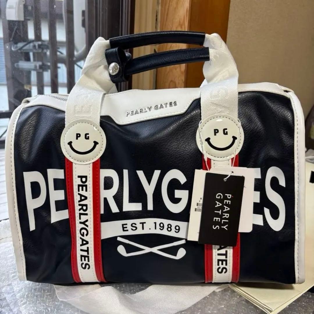 PEARLY GATES PGキャディバッグ 黒/白/赤
