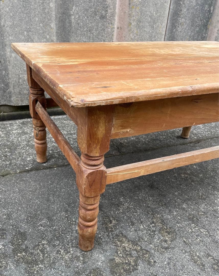 アンティーク/フランス/古材/ローテーブル /センターテーブル/テーブル/机