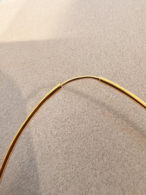 【BARJEWELLERY／バージュエリー　ゴールド　フープピアス】