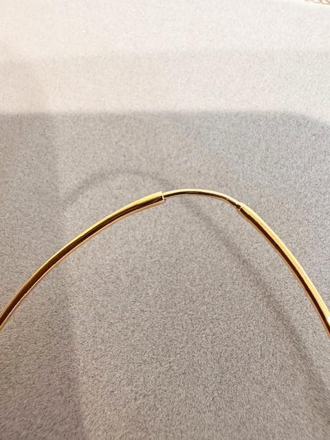 【BARJEWELLERY／バージュエリー　ゴールド　フープピアス】