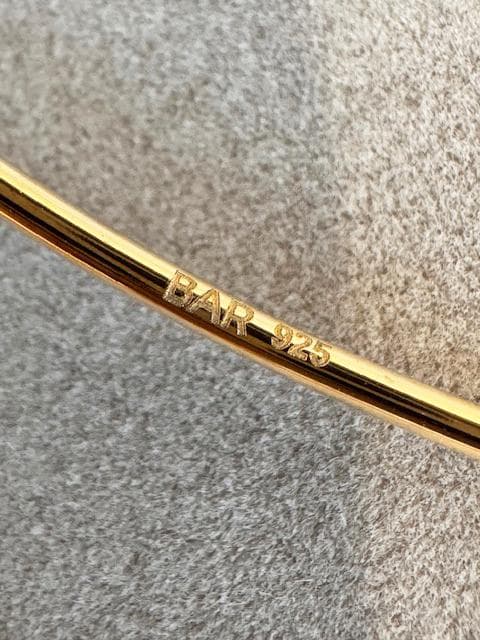 【BARJEWELLERY／バージュエリー　ゴールド　フープピアス】