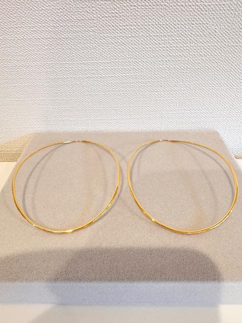 【BARJEWELLERY／バージュエリー　ゴールド　フープピアス】