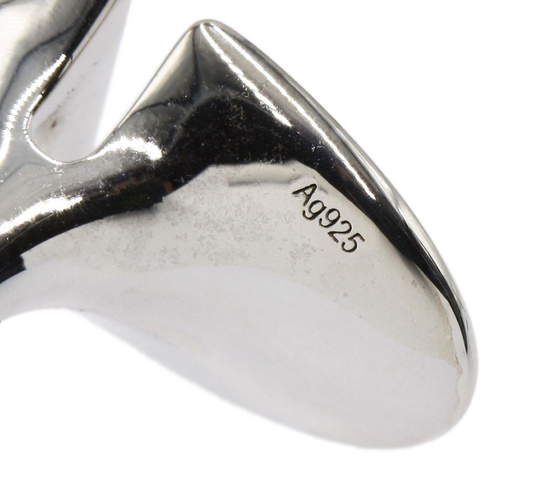 E2829 エルメス SV925 デザイン カフス カフリンクス