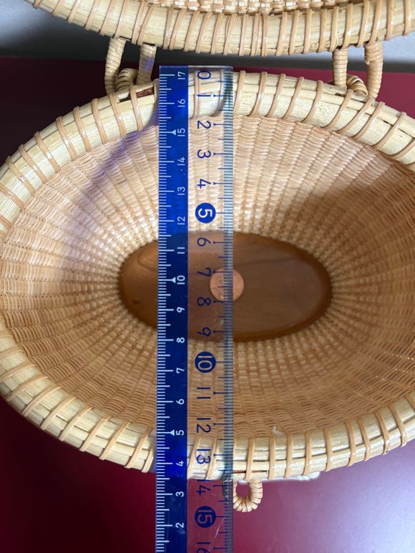 ナンタケットバスケット　7インチ　オーバル　パース