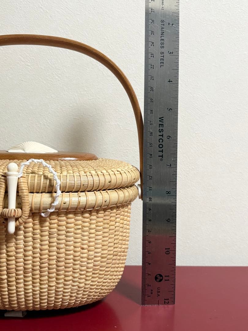 ナンタケットバスケット　7インチ　オーバル　パース