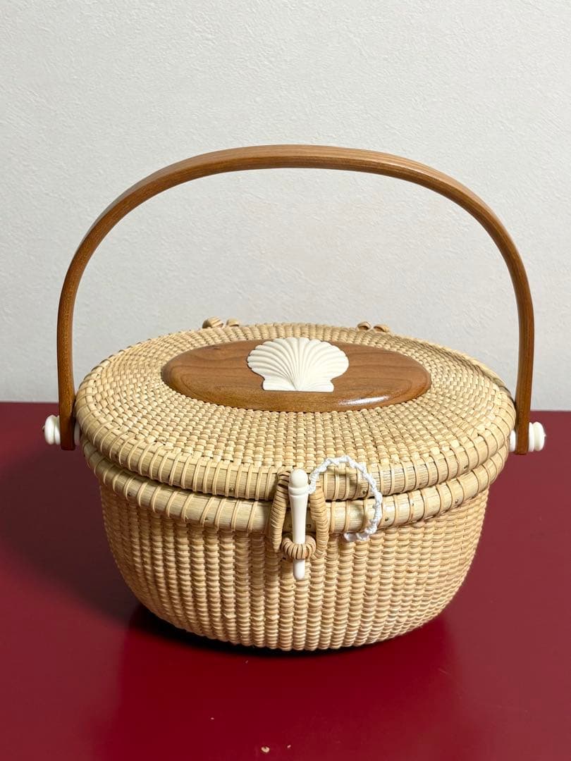 ナンタケットバスケット　7インチ　オーバル　パース