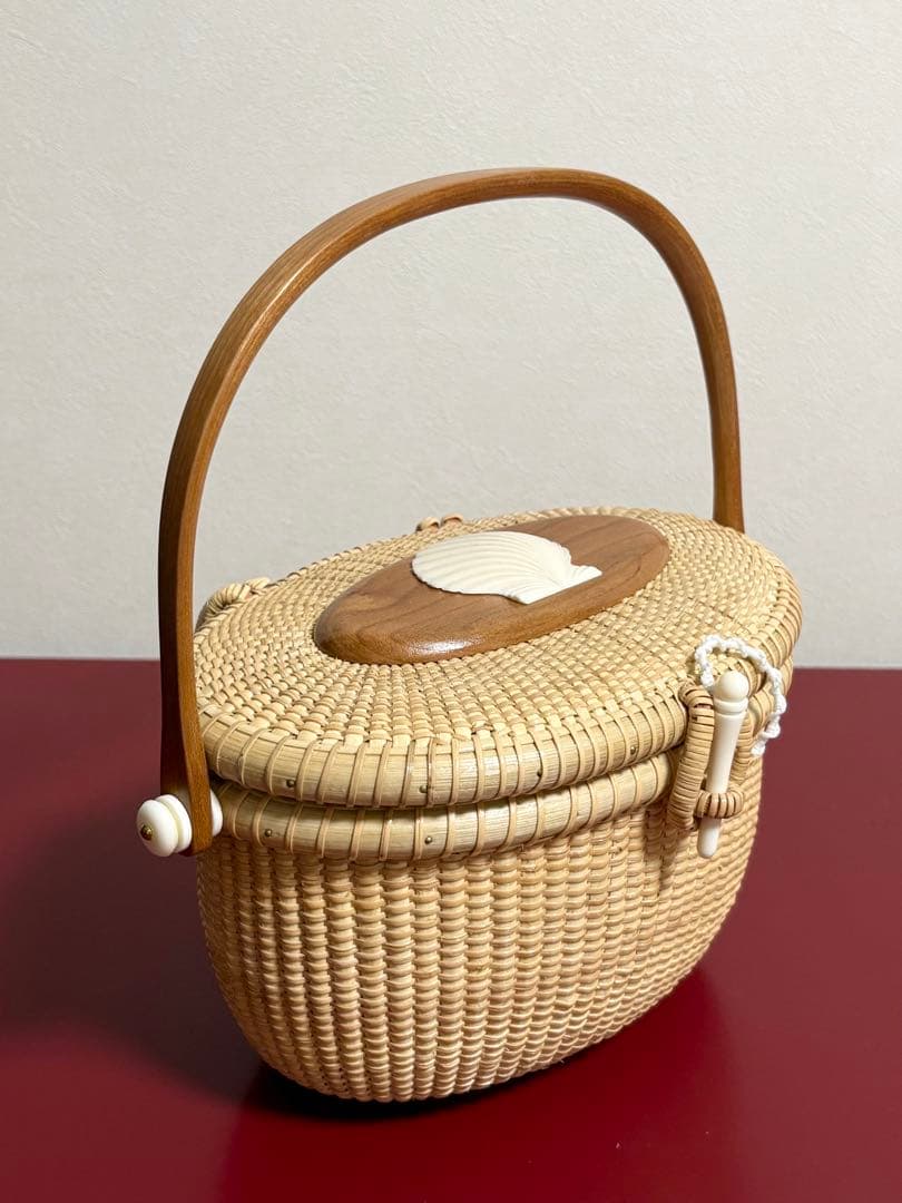 ナンタケットバスケット　7インチ　オーバル　パース